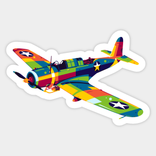 SB2U Vindicator Aircraft Sticker